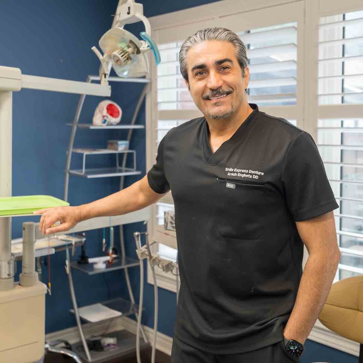 Denturist Arash Engheta at Smile Express Denture Clinic